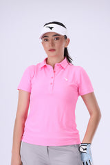Rey Swing Lemonade Pink Golf Polo Shirt