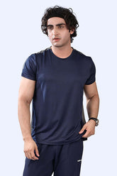 Power Lift T Shirt Navy & Grey