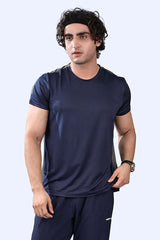 Power Lift T Shirt Navy & Grey