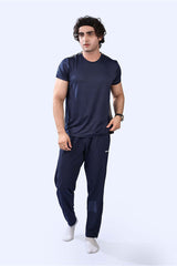 Power Lift T Shirt Navy & Grey