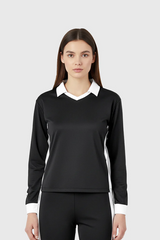 VELOUR FIT TRACK JACKET BLACK