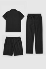 MEN CO-ORD SET PACK OF 3 - BLACK