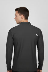 BARI LS GOLF POLO DARK GREY