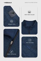 Stride Tech Performance Quarter-Zip Midlayer Navy
