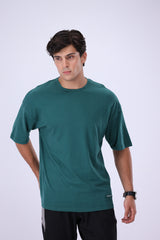 Drop Size T Shirt Dark Green