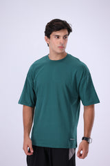 Drop Size T Shirt Dark Green
