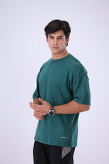 Drop Size T Shirt Dark Green