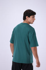 Drop Size T Shirt Dark Green