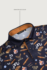 CIGAR MEN GOLF POLO NAVY