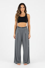 WIDE-LEG FLOW PANT DARK GREY