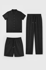 MEN CO-ORD SET PACK OF 3 - BLACK