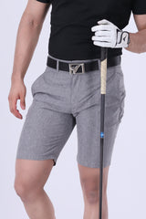 GOLF SHORTS SILVER GREY MELANGE