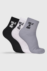 Sock Model 4-Set of 3 - Hole In One