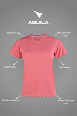 WOMEN BUZZFIT GYM T-SHIRT PINK