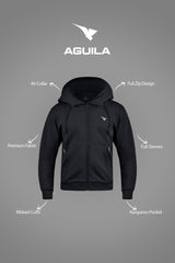AGUILA TRAVEL AIR BAG HOODIE BLACK