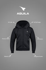 AGUILA TRAVEL AIR BAG HOODIE BLACK