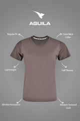 WOMEN PULSEFIT GYM T-SHIRT MAUVA