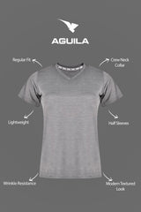 POWER FEMME T-SHIRT LIGHT GREY