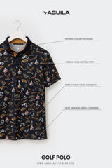 CIGAR MEN GOLF POLO NAVY