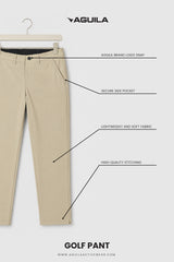 GOLF PANT ALMOND BEIGE-AD