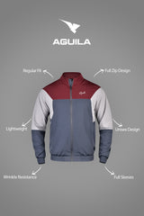 AGUILA SHIELD TRACKSUIT-JACKET DARK GREY