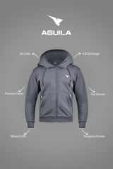 AGUILA TRAVEL AIR BAG HOODIE DARK GREY