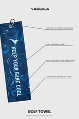 GOLF TOWEL OCEAN BLUE
