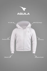 AGUILA TRAVEL AIR BAG HOODIE LIGHT GREY