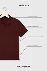 AREZZO GOLF POLO Maroon(JACQUARD)