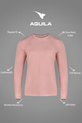 WOMEN GYM LONGSLEEVE SHIRT DUSTY ROSE