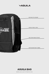 AGUILA PADEL BAG PACK BLACK