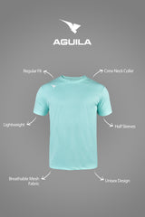 IRON LIFT T SHIRT WATER BLUE