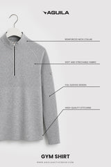 Stride Tech Performance Quarter-Zip Midlayer Grey
