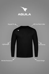 MEN'S LONG SLEEVE T-SHIRT BLACK