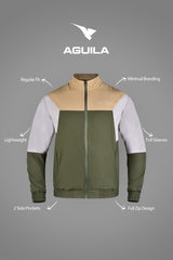 AGUILA SHIELD TRACKSUIT-JACKET OLIVE