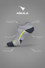 GOLF SOCKS GREY SHORT ANKLE