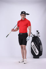 Moderno Knit Red Golf Polo