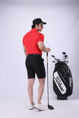 Moderno Knit Red Golf Polo