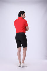Moderno Knit Red Golf Polo