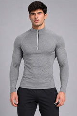 Stride Tech Performance Quarter-Zip Midlayer Grey