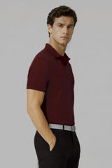 AREZZO GOLF POLO Maroon(JACQUARD)