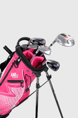 Aguila Junior Golf 5 Club Set Stand Bag Pink