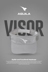 GOLF VISOR CAP SILVER GREY