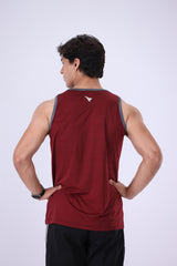 Rep Pro Burgundy Gym Singlet