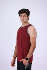 Rep Pro Burgundy Gym Singlet