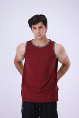 Rep Pro Burgundy Gym Singlet