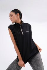 CHALECO BLACK GOLF SLEEVE-LESS