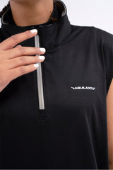 CHALECO BLACK GOLF SLEEVE-LESS