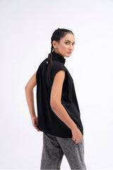 CHALECO BLACK GOLF SLEEVE-LESS