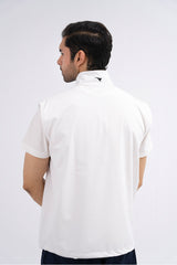 CHALECO PACKABLE WHITE GOLF SLEEVE-LESS